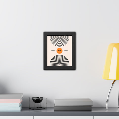 Brenda 3 - Modern Abstract Framed Poster - Minimalist Wall Art for Home Decor