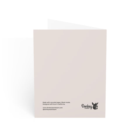 “EGG-HAUSTED” Floral Greeting Card – Abstract Greeting Card - Illustrated, Beautiful, Modern