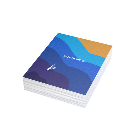 Safe Travels — Travel / Abstract Greeting Card - Illustrated, beautiful, any occasion