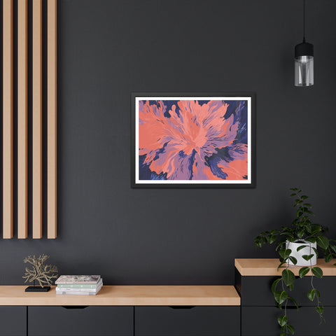 Florescent - Abstract Floral Framed Poster – Modern Wall Art for Home Décor