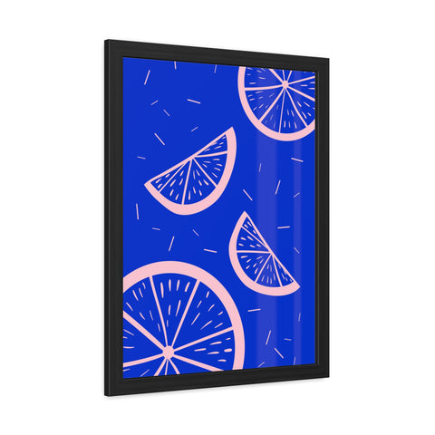 When life gives you lemons 8 - Bright Citrus Framed Poster - Fresh Fruit Decor for Colorful Spaces