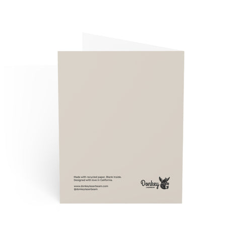 "Go Get 'Em Tiger" Motivational Greeting Card - Friendship / Best Friends Greeting Card - Illustrated, Funny, Snarky, Modern