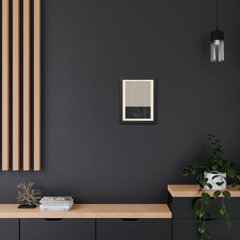 Ink Stamp 7b - Minimalist Framed Poster - Modern Wall Art for Home Decor
