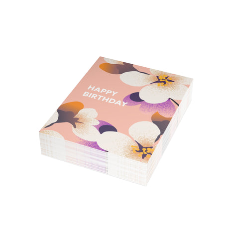 Floral Birthday Greeting Cards — Birthday Greeting Card - Illustrated, Floral, Modern