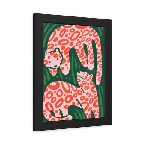 Amazon 2 - Stylish Framed Poster – Vibrant Jungle Theme with Leopard Design