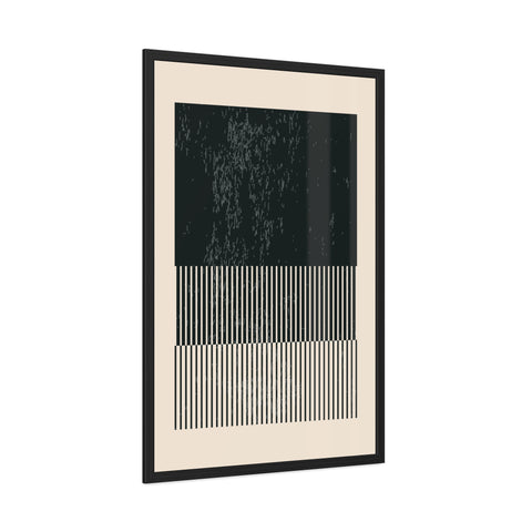 Ink Stamp 8b - Modern Abstract Framed Poster - Minimalist Wall Art for Stylish Home Décor