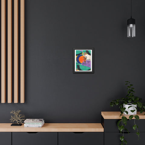 Ericsson 3 - Abstract Framed Poster - Colorful Contemporary Wall Art
