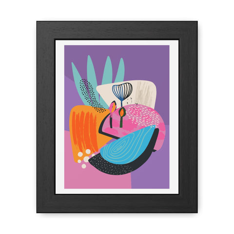 Ericsson 1 - Colorful Abstract Art Framed Poster - Modern Wall Decor for Home & Office