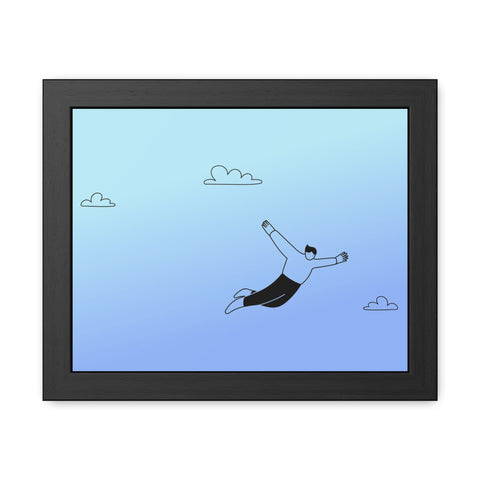 Falling for you - Dreamy Freedom Framed Poster - Inspirational Art for Home Decor