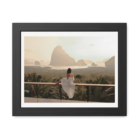 The View - Serene Landscape Framed Poster - Tranquil Nature Wall Art for Home Décor