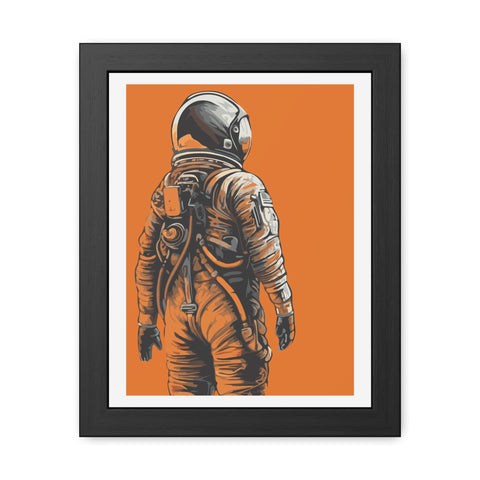 Astrum 2 - Astronaut Framed Poster - Vintage Space Decor for Home & Office