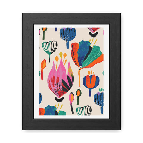 Ericsson 8 - Colorful Floral Framed Posters - Vibrant Wall Art for Home Decor