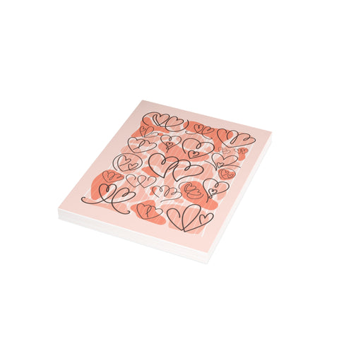 Valentine’s Hearts – Love / Valentine Greeting Card - Illustrated, Funny, Snarky, Modern