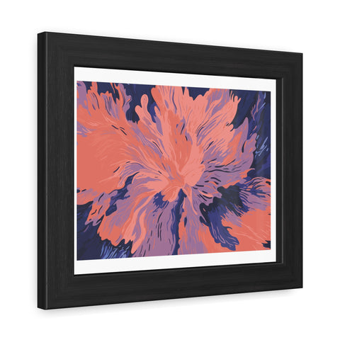 Florescent - Abstract Floral Framed Poster – Modern Wall Art for Home Décor