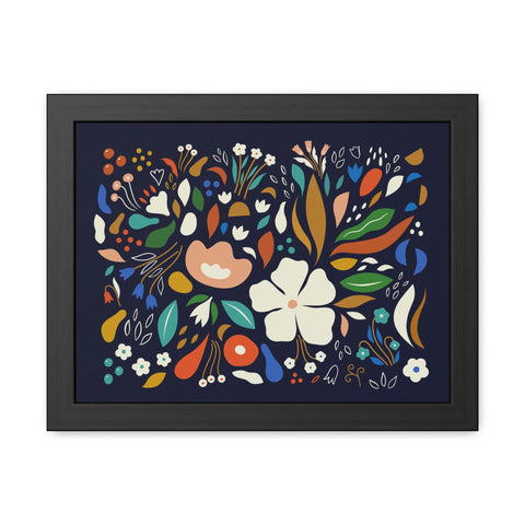 The Flowering 1 - Blooming Floral Framed Poster - Vibrant Home Decor for Nature Lovers