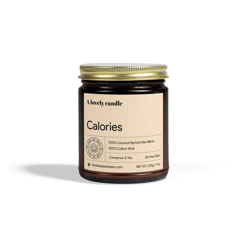 Smells like Calories - Cinnamon and Tea Scented Soy Candle, 9oz