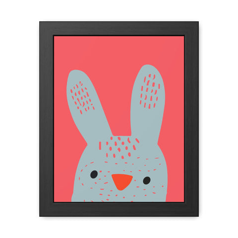 Childrana 1 - Cute Bunny Framed Poster - Perfect for Kids' Rooms & Easter Decor