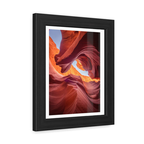 The Gorge - Desert Canyon Framed Poster - Stunning Wall Art for Home Decor