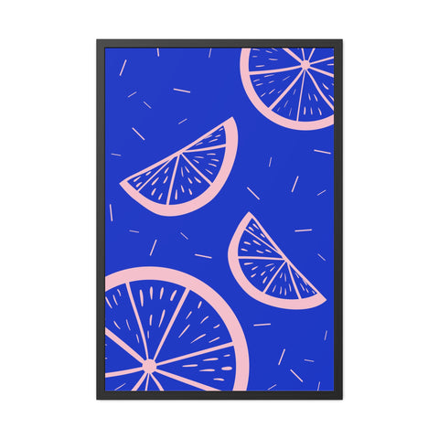 When life gives you lemons 8 - Bright Citrus Framed Poster - Fresh Fruit Decor for Colorful Spaces