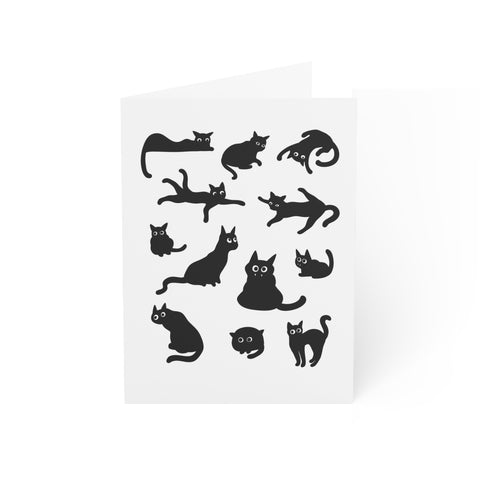 Black Cats - Greeting Card