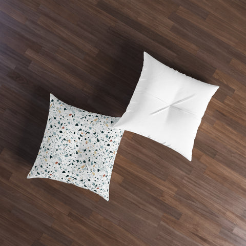 Terrazzo - Tufted Floor Pillow, Square