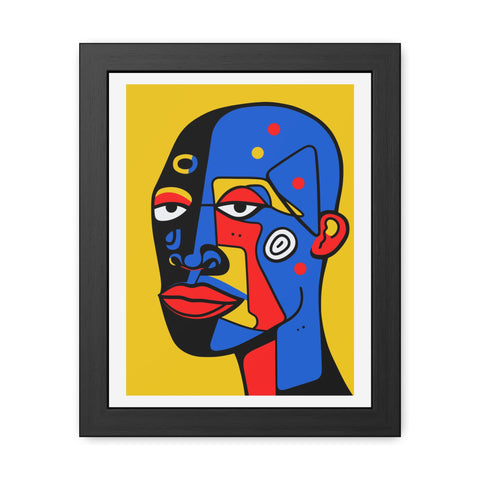 Africa 1 - Vibrant Abstract Framed Poster - Colorful Wall Art Decor