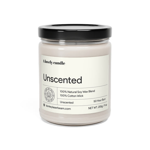 Unscented Soy Candle, 9oz