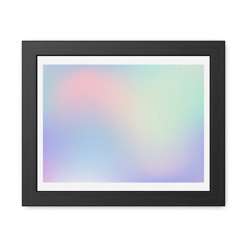 Haze - Pastel Gradient Framed Poster for Modern Decor