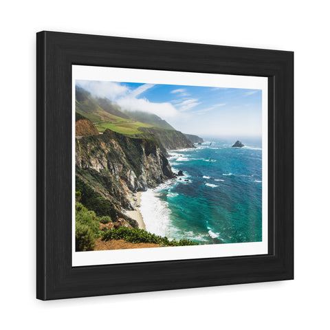 Rocky Coast - Serenity Framed Poster - Ocean View Wall Art for Beach Lovers