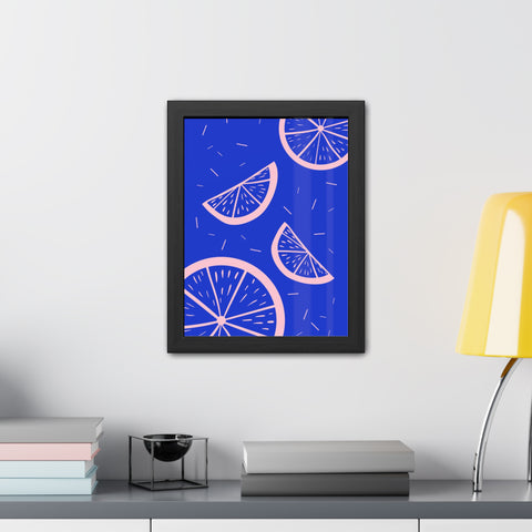 When life gives you lemons 8 - Bright Citrus Framed Poster - Fresh Fruit Decor for Colorful Spaces