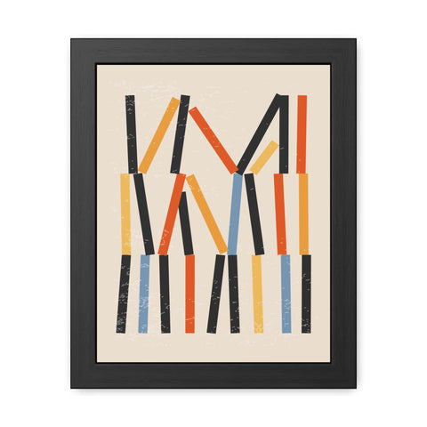 Jarrod 3 - Abstract Framed Poster - Modern Art Wall Decor for Home & Office