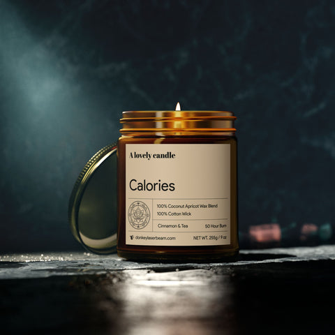 Smells like Calories - Cinnamon and Tea Scented Soy Candle, 9oz