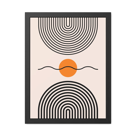 Brenda 3 - Modern Abstract Framed Poster - Minimalist Wall Art for Home Decor