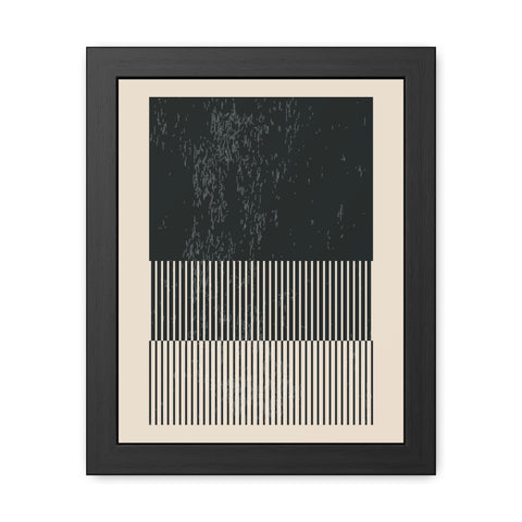 Ink Stamp 8b - Modern Abstract Framed Poster - Minimalist Wall Art for Stylish Home Décor