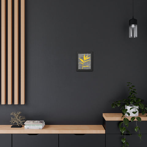 Cristobal 1 - Modern Leaf Framed Poster for Home Decor