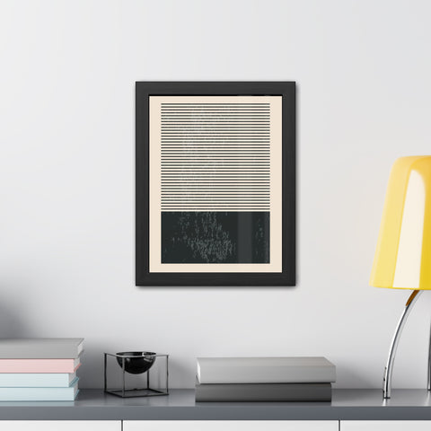 Ink Stamp 7b - Minimalist Framed Poster - Modern Wall Art for Home Decor