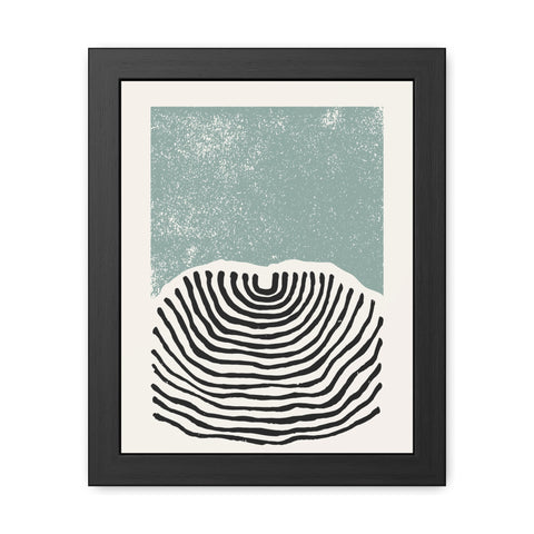 Ink Block 3 - Minimalist Framed Poster Art - Modern Abstract Line Design Decor