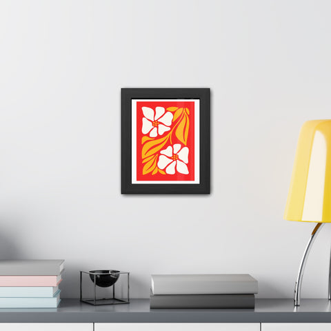 Natural Formation 12 - Vibrant Floral Framed Poster - Retro Home Decor