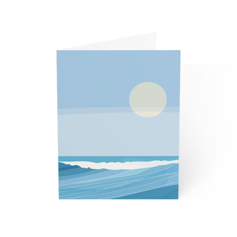 Ocean Wave Greeting Card — Abstract Greeting Card - Illustrated, Beautiful, any occasion
