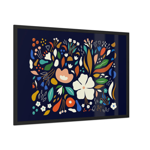 The Flowering 1 - Blooming Floral Framed Poster - Vibrant Home Decor for Nature Lovers