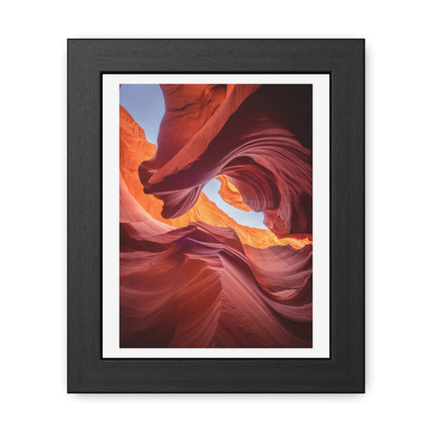 The Gorge - Desert Canyon Framed Poster - Stunning Wall Art for Home Decor