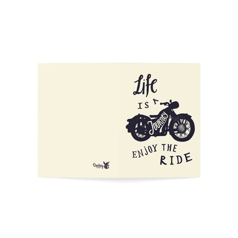 Life is a journey, enjoy the ride - Birthday Greeting Card