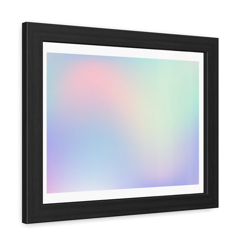 Haze - Pastel Gradient Framed Poster for Modern Decor