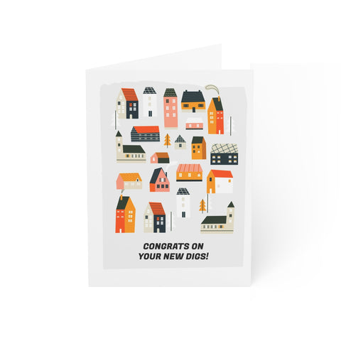 Congrats on your new digs! - Greeting Card