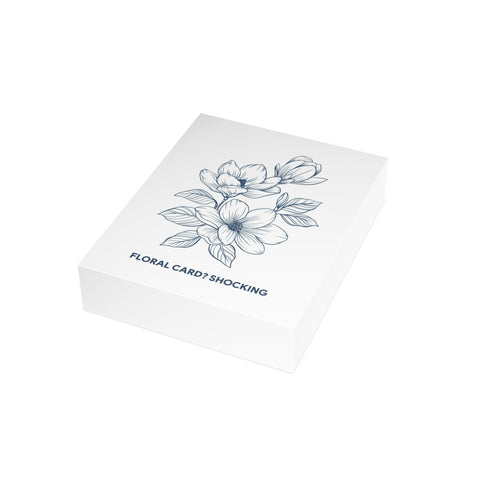 'Floral Card? Shocking' Greeting Card — Floral Greeting Card - Illustrated, Modern