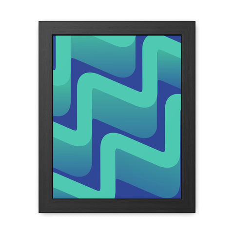 Abstractica 3 - Abstract Waves Framed Poster | Modern Home Decor | Vibrant Wall Art