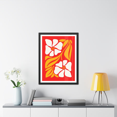 Natural Formation 12 - Vibrant Floral Framed Poster - Retro Home Decor