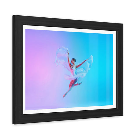 Ballet - Dynamic Dancer Framed Poster - Colorful Art for Home Décor