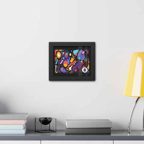 Find the Flame - Colorful Abstract Framed Posters - Vibrant Wall Art for Home Decor