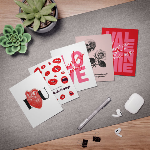 Love (set no 1) 5-Pack Variety Greeting Cards Set